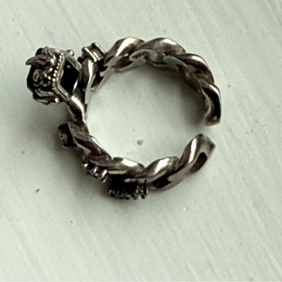 Sterling green zircon ring - Picture 11 of 13